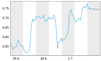 Chart Mini Future Long PayPal - 1 Month