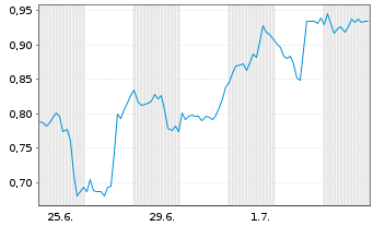 Chart Mini Future Long Berkshire Hathaway - 1 Monat