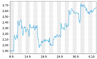 Chart Mini Future Short BYD - 1 Monat