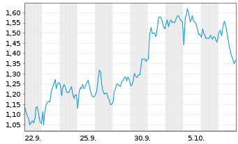 Chart Mini Future Short LVMH - 1 Monat