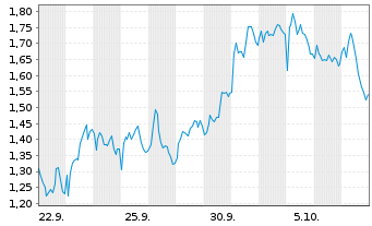 Chart Mini Future Short LVMH - 1 Monat