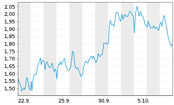 Chart Mini Future Short LVMH - 1 Monat