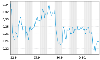 Chart Mini Future Short Zalando - 1 Month