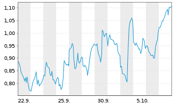 Chart Mini Future Short Coinbase - 1 Monat