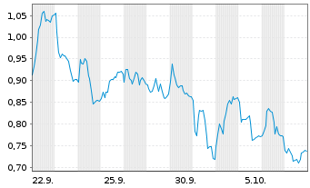 Chart Mini Future Long DHL Group - 1 Monat