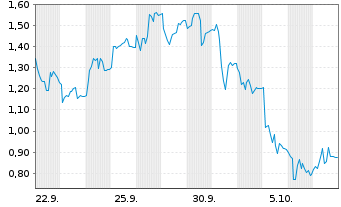 Chart Mini Future Short TeamViewer - 1 Monat