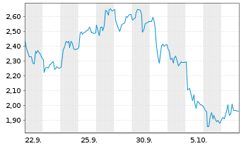Chart Mini Future Short TeamViewer - 1 Monat