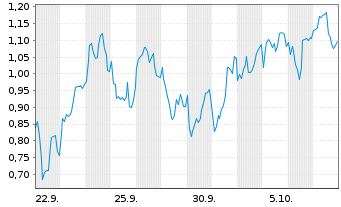 Chart Mini Future Long BP PLC - 1 Monat