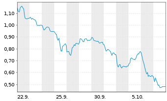 Chart Mini Future Long FinTech Group - 1 Month