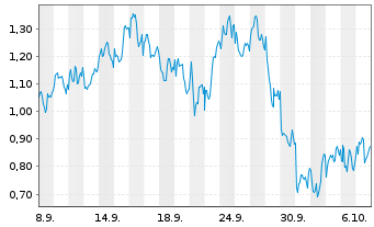 Chart Mini Future Long TotalEnergies - 1 Monat