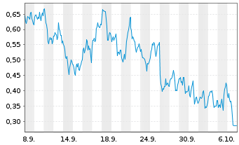 Chart Mini Future Long Barrick Mining - 1 Monat