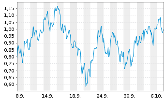 Chart Mini Future Long BP PLC - 1 Monat