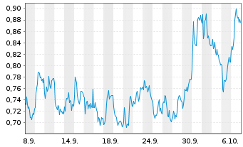 Chart Mini Future Short ING - 1 Month