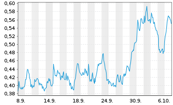 Chart Mini Future Short BNP Paribas - 1 Monat