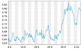 Chart Mini Future Short BNP Paribas - 1 Monat