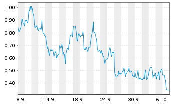 Chart Mini Future Long Pan American Silver - 1 Month