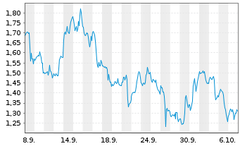 Chart Mini Future Long Salesforce.com - 1 Month