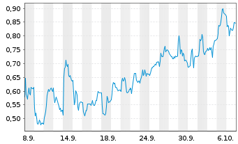Chart Mini Future Long Deutsche Boerse - 1 Monat
