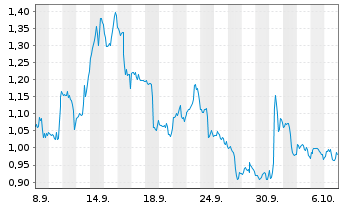 Chart Mini Future Long IBM - 1 Month