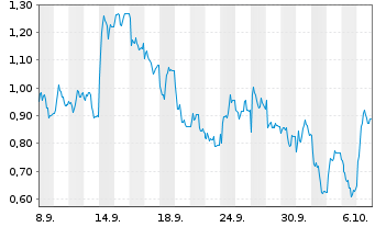 Chart Mini Future Short Jenoptik - 1 Month