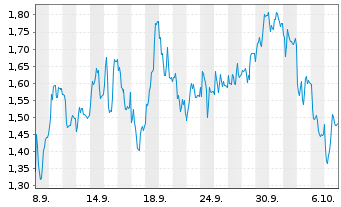 Chart Mini Future Short Continental - 1 Monat