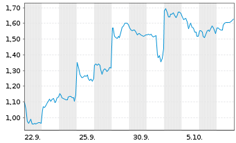 Chart Mini Future Short BYD - 1 Monat