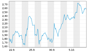 Chart Mini Future Long AMD - 1 Month