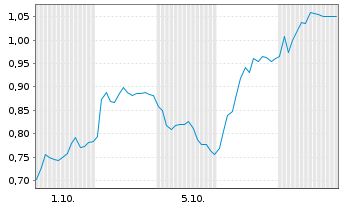Chart Mini Future Short FinTech Group - 1 Month