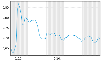 Chart Mini Future Long IBM - 1 Month