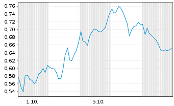 Chart Mini Future Long BHP - 1 Monat