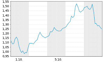 Chart Mini Future Long Palo Alto Networks - 1 Month