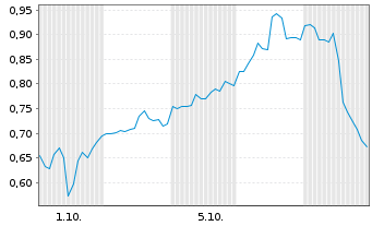 Chart Mini Future Long CrowdStrike Holdings - 1 Monat