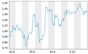 Chart Mini Future Long Bloom Energy - 1 Monat