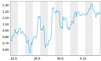 Chart Mini Future Long Bloom Energy - 1 Monat