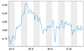 Chart Mini Future Short Bechtle - 1 Monat