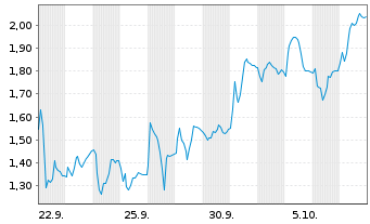 Chart Mini Future Short Salzgitter - 1 Month