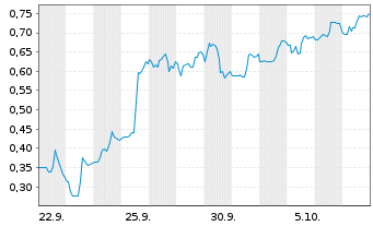 Chart Mini Future Short Standard Lithium - 1 Month
