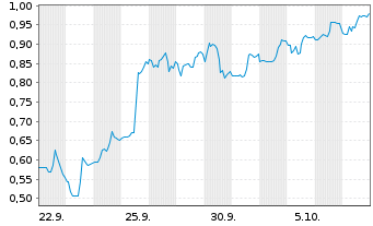 Chart Mini Future Short Standard Lithium - 1 Month
