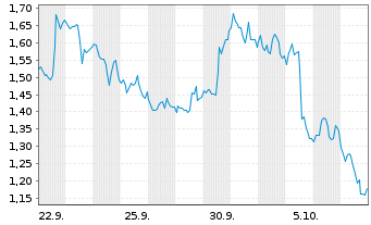 Chart Mini Future Short MasterCard - 1 Month