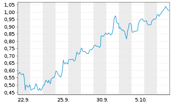 Chart Mini Future Short Riot Platforms - 1 Monat
