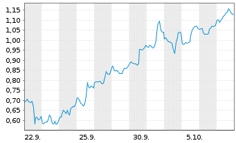Chart Mini Future Short Riot Platforms - 1 Monat