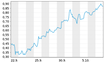 Chart Mini Future Short Riot Platforms - 1 Monat