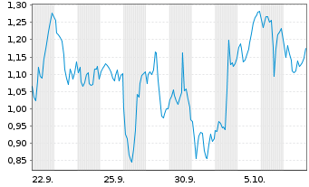 Chart Mini Future Long Freeport-McMoRan - 1 Month