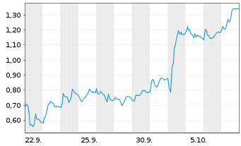 Chart Mini Future Short Kion Group - 1 Month