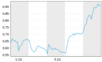 Chart Mini Future Short RENK Group - 1 Monat