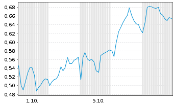 Chart Mini Future Long BASF - 1 Monat
