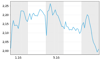 Chart Mini Future Short LVMH - 1 Monat