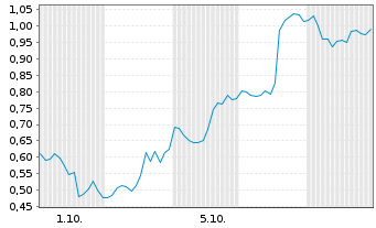 Chart Mini Future Long Broadcom - 1 Monat