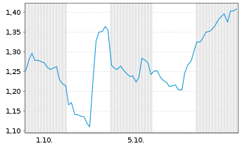 Chart Mini Future Short Coinbase - 1 Monat
