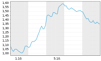 Chart Mini Future Long Taiwan Semiconductor - 1 Monat